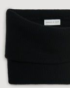 Fleur Snood in Wool Cashmere, Black - Veronica De Piante