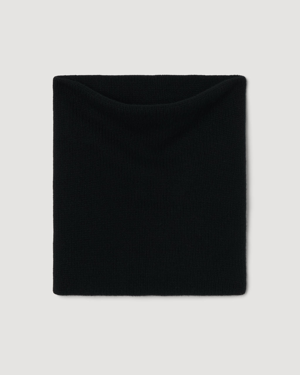 Fleur Snood in Wool Cashmere, Black - Veronica De Piante