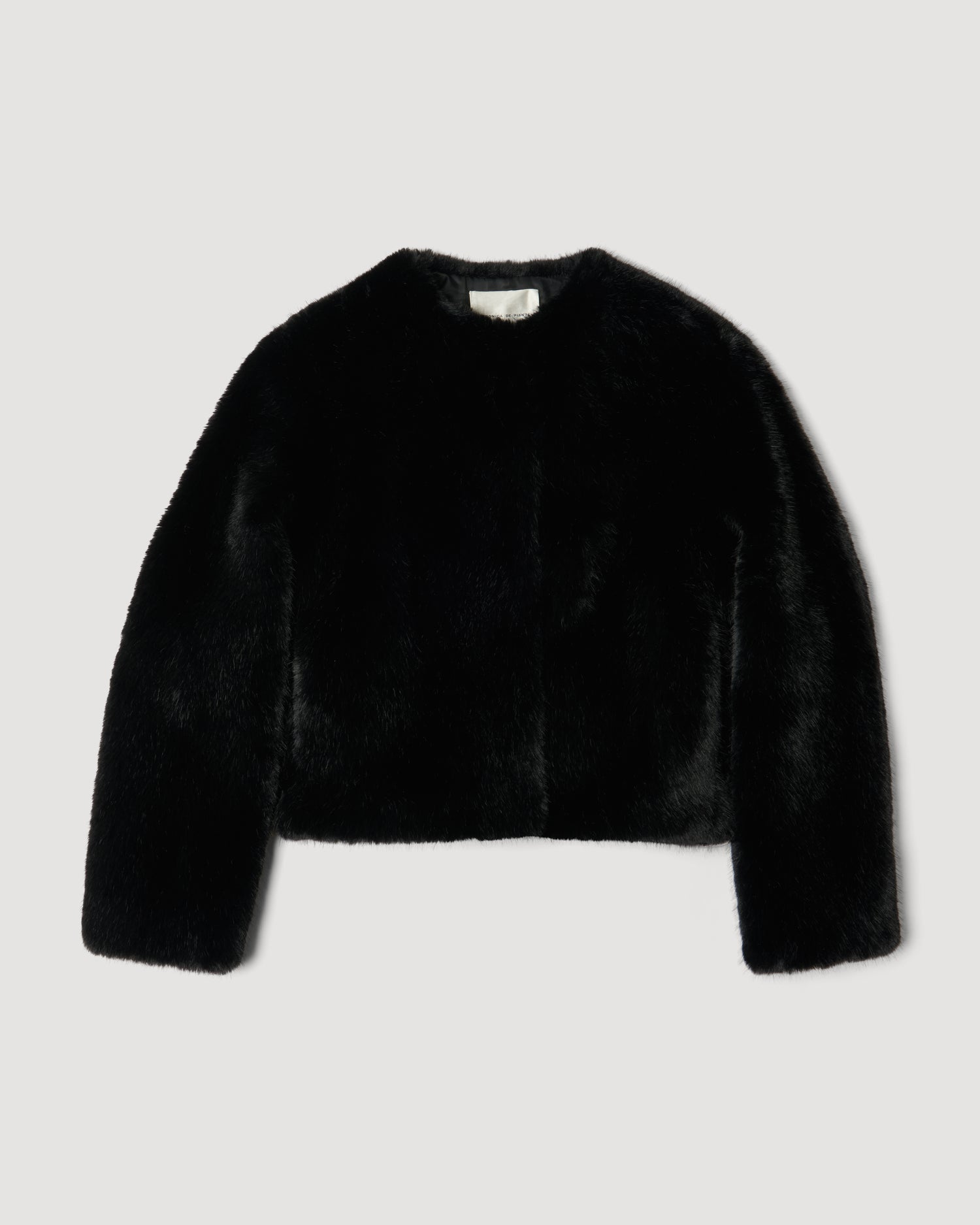 Sadie Jacket in Faux Fur,  Black