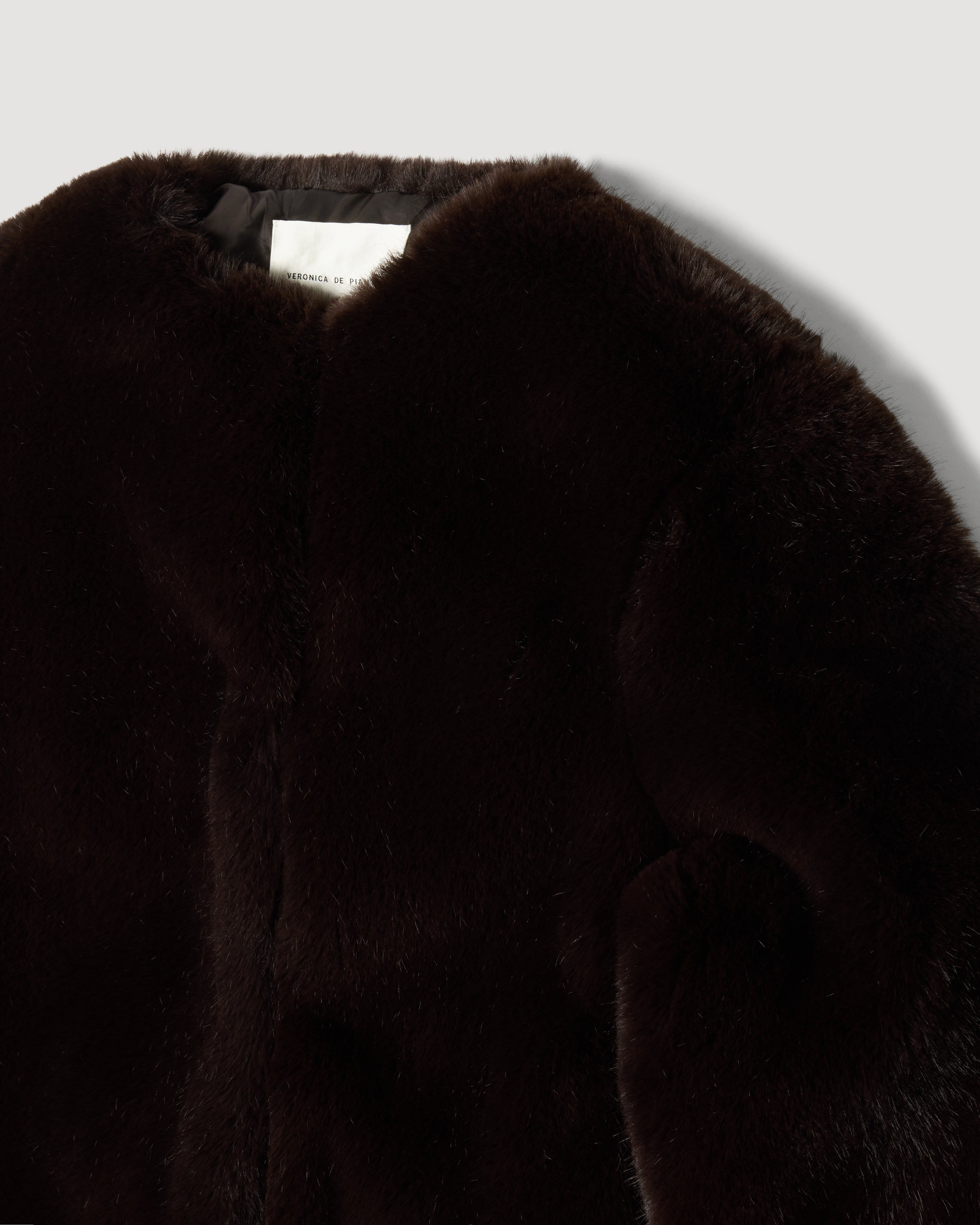 Sadie Jacket in Faux Fur,  Chocolate