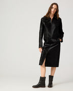 Colette Jacket In Calf Hair, Black
