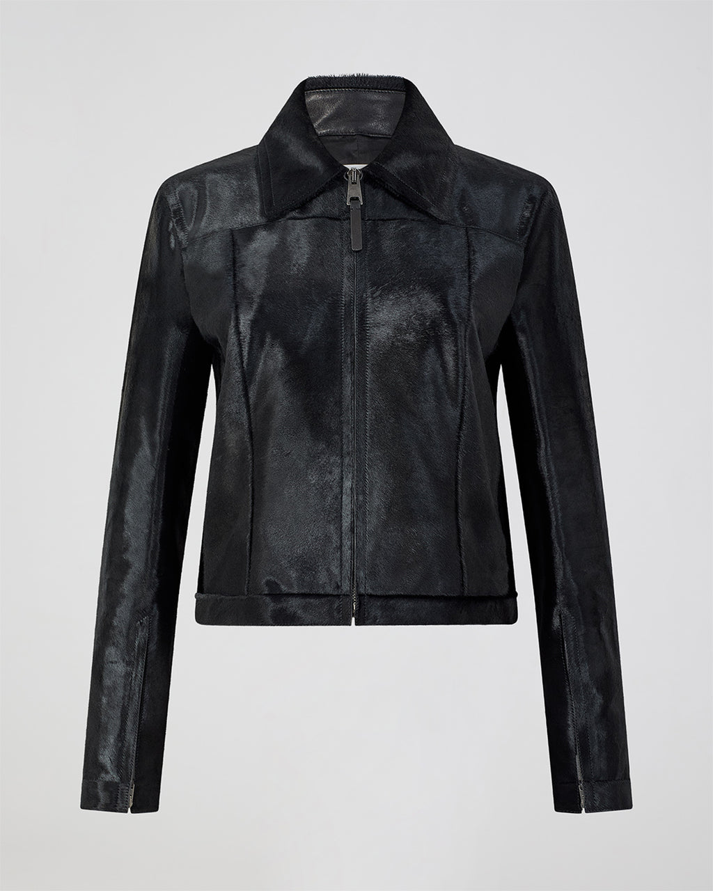 Colette Jacket In Calf Hair, Black