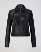 Colette Jacket In Calf Hair, Black