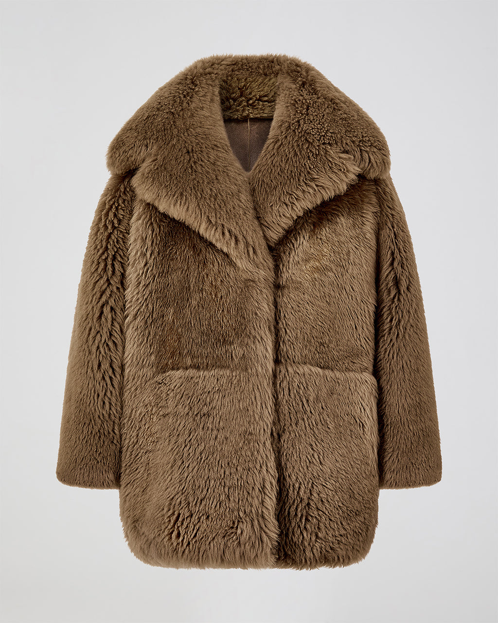 Gabriel Coat In Shearling, Brown