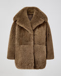 Gabriel Coat In Shearling, Brown