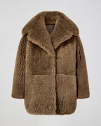 Gabriel Coat In Shearling, Brown