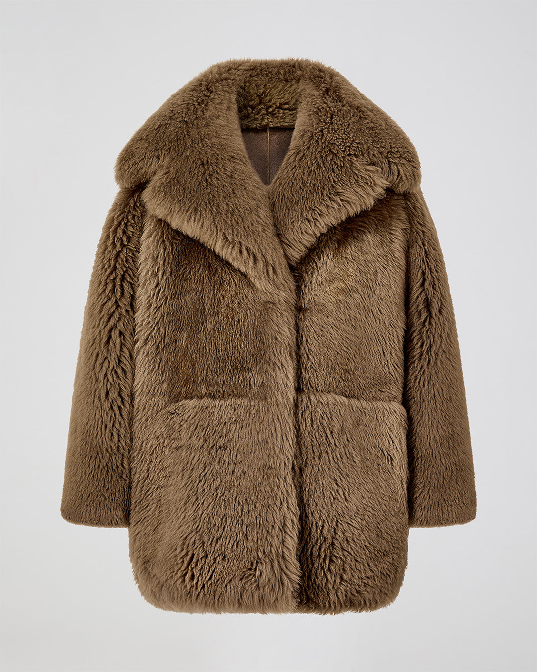 Gabriel Coat In Shearling, Brown
