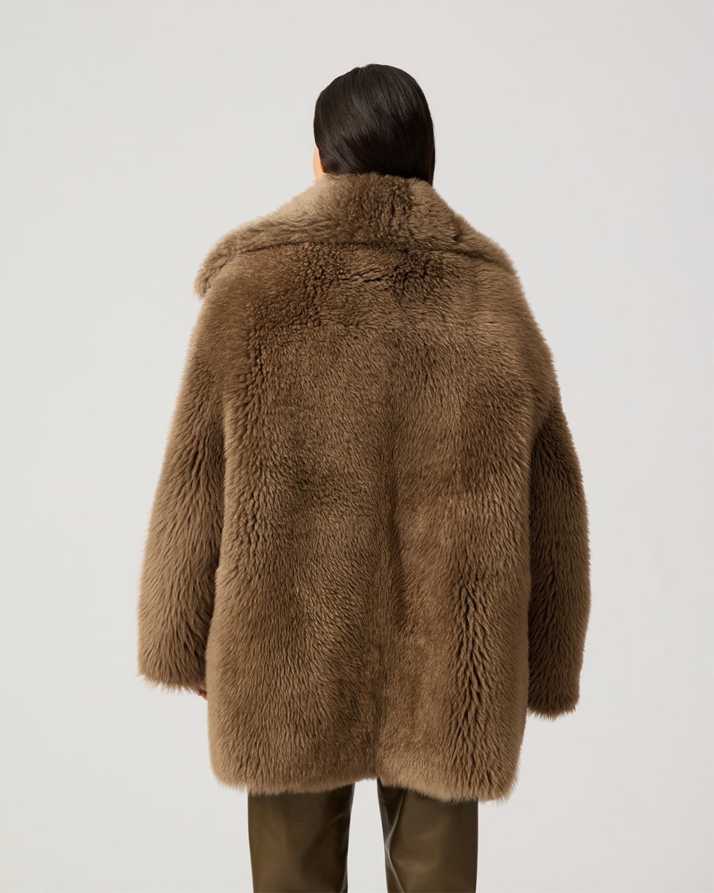 Gabriel Coat In Shearling, Brown