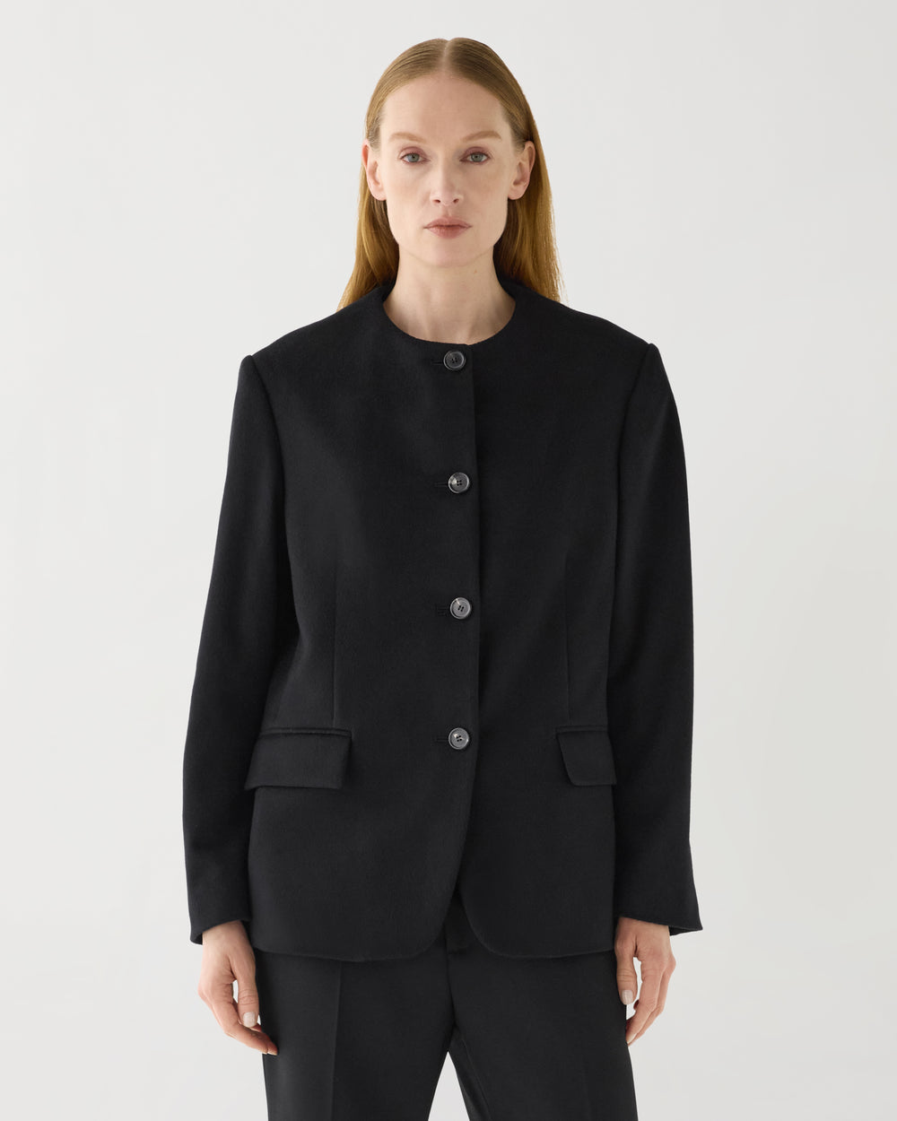 Oliver Jacket in Cashmere,  Black
