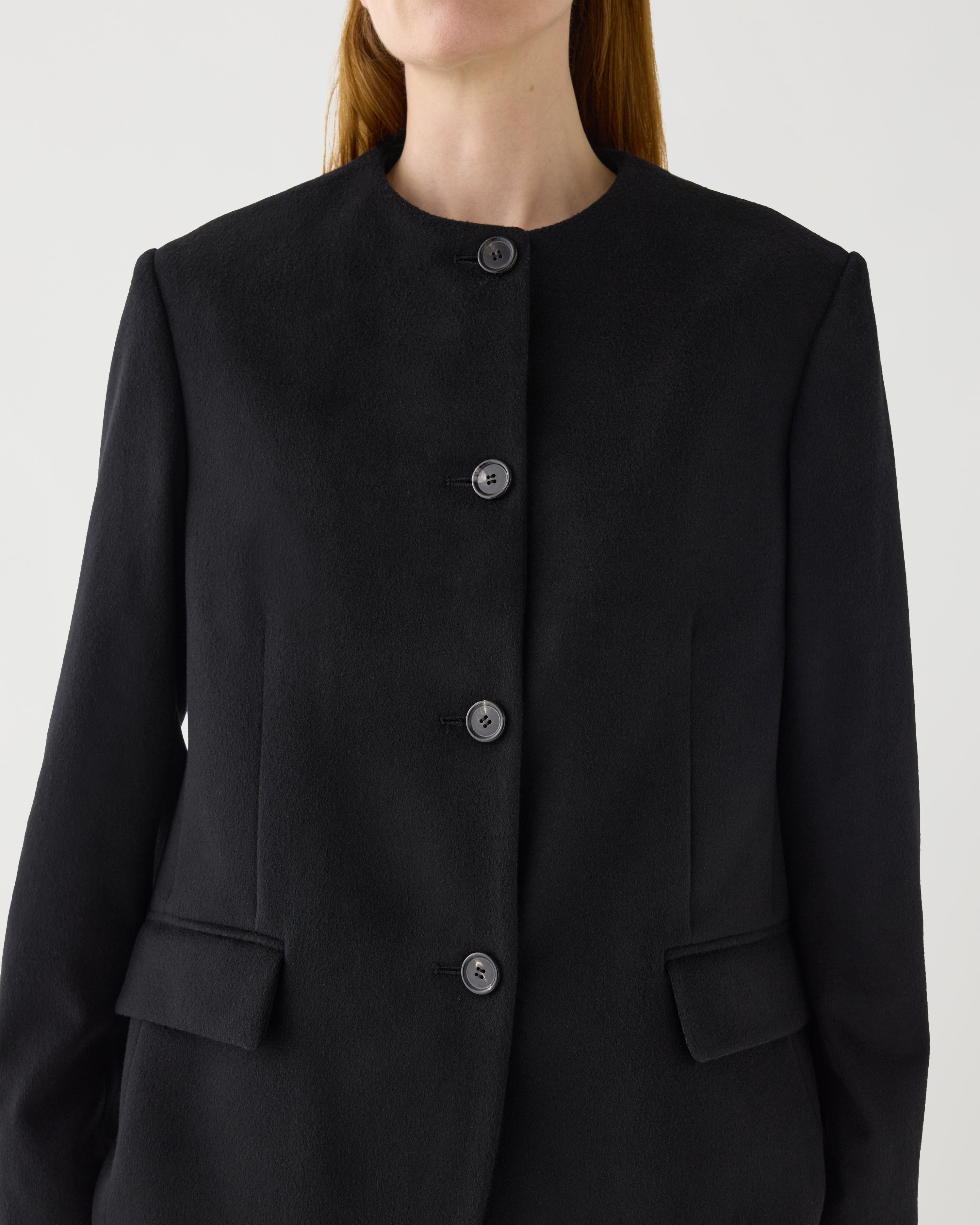 Oliver Jacket in Cashmere,  Black