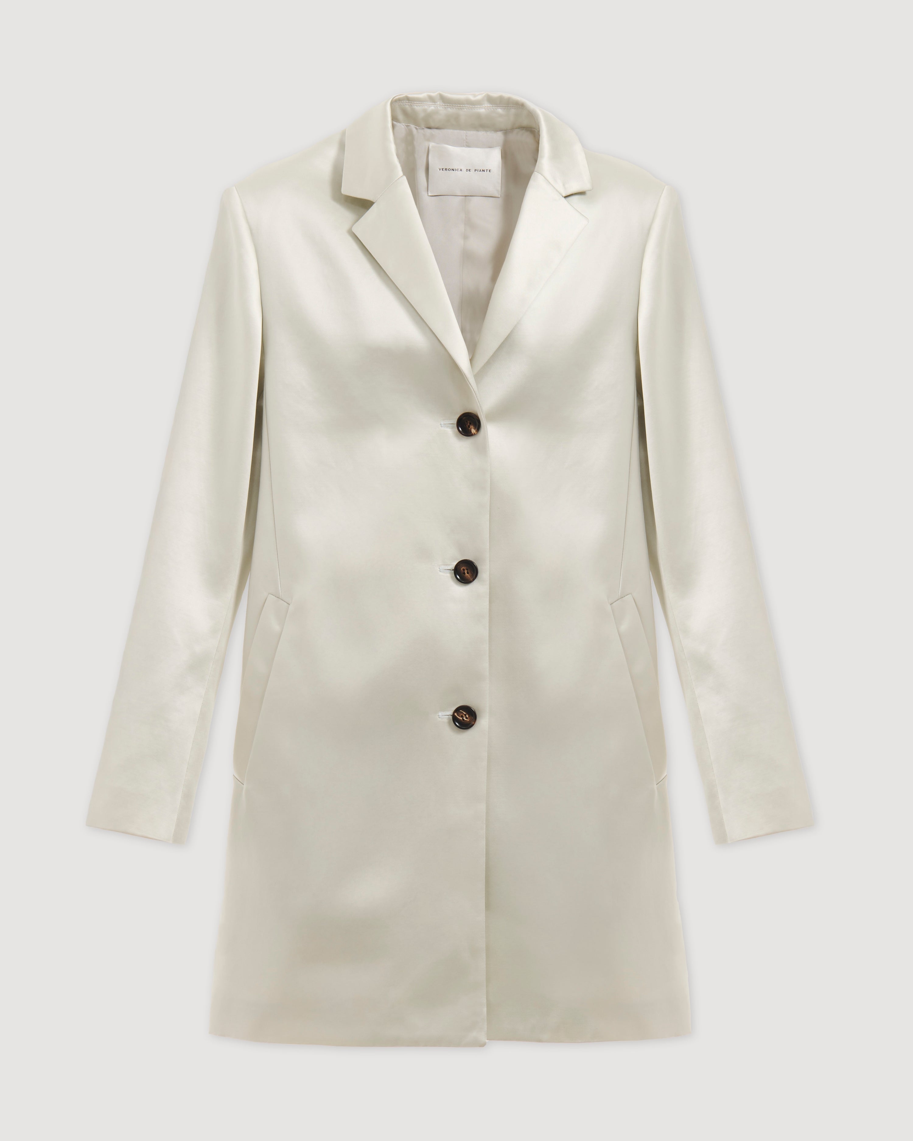 Leanor Jacket in Technical Cotton, Oyster