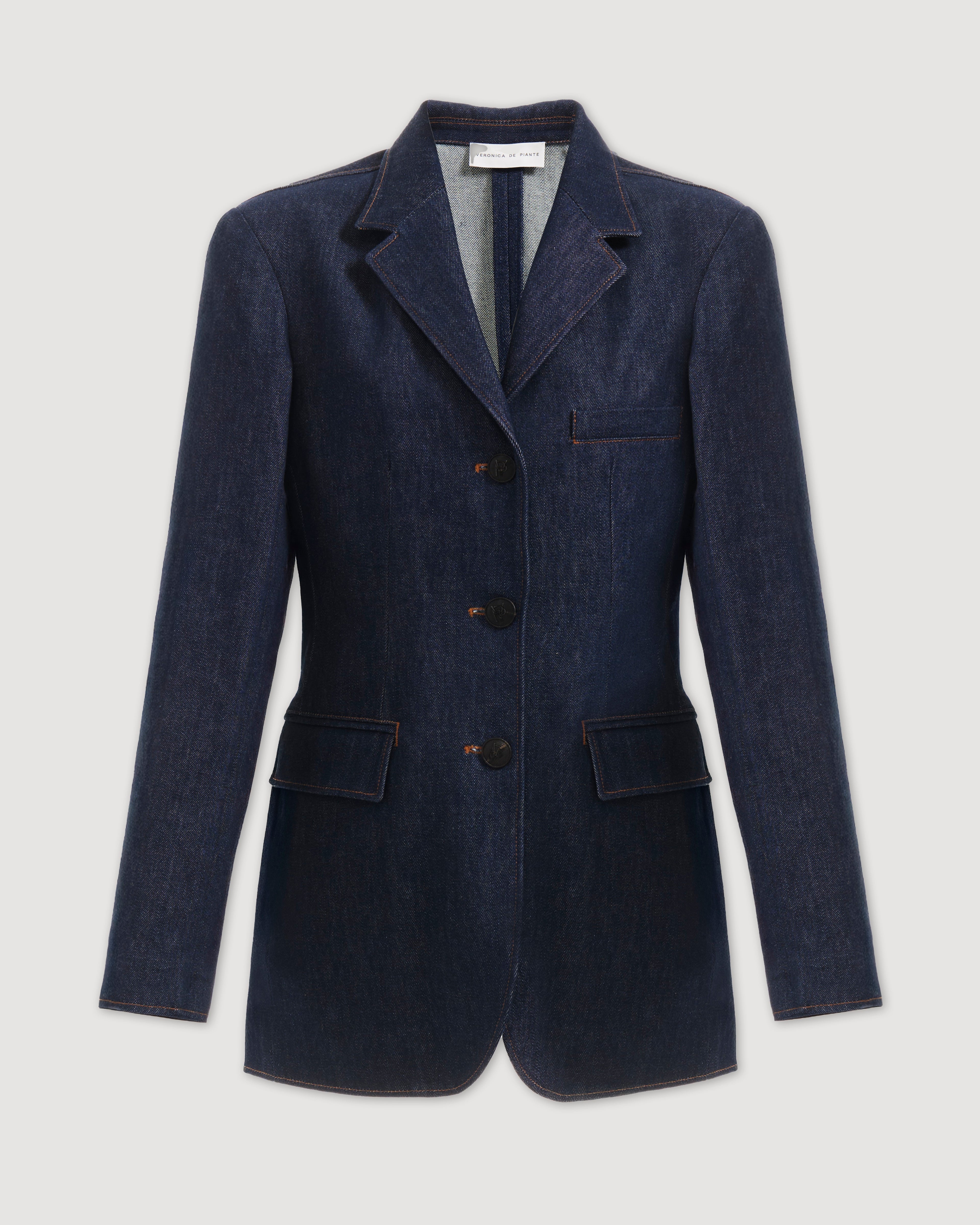 Clea Jacket in Denim, Dark Wash - Veronica De Piante