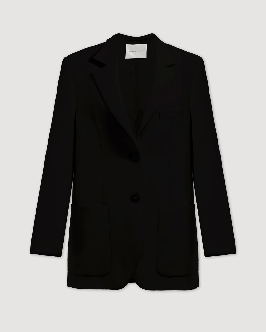 Sebastian Jacket in Silk, Black - Veronica De Piante