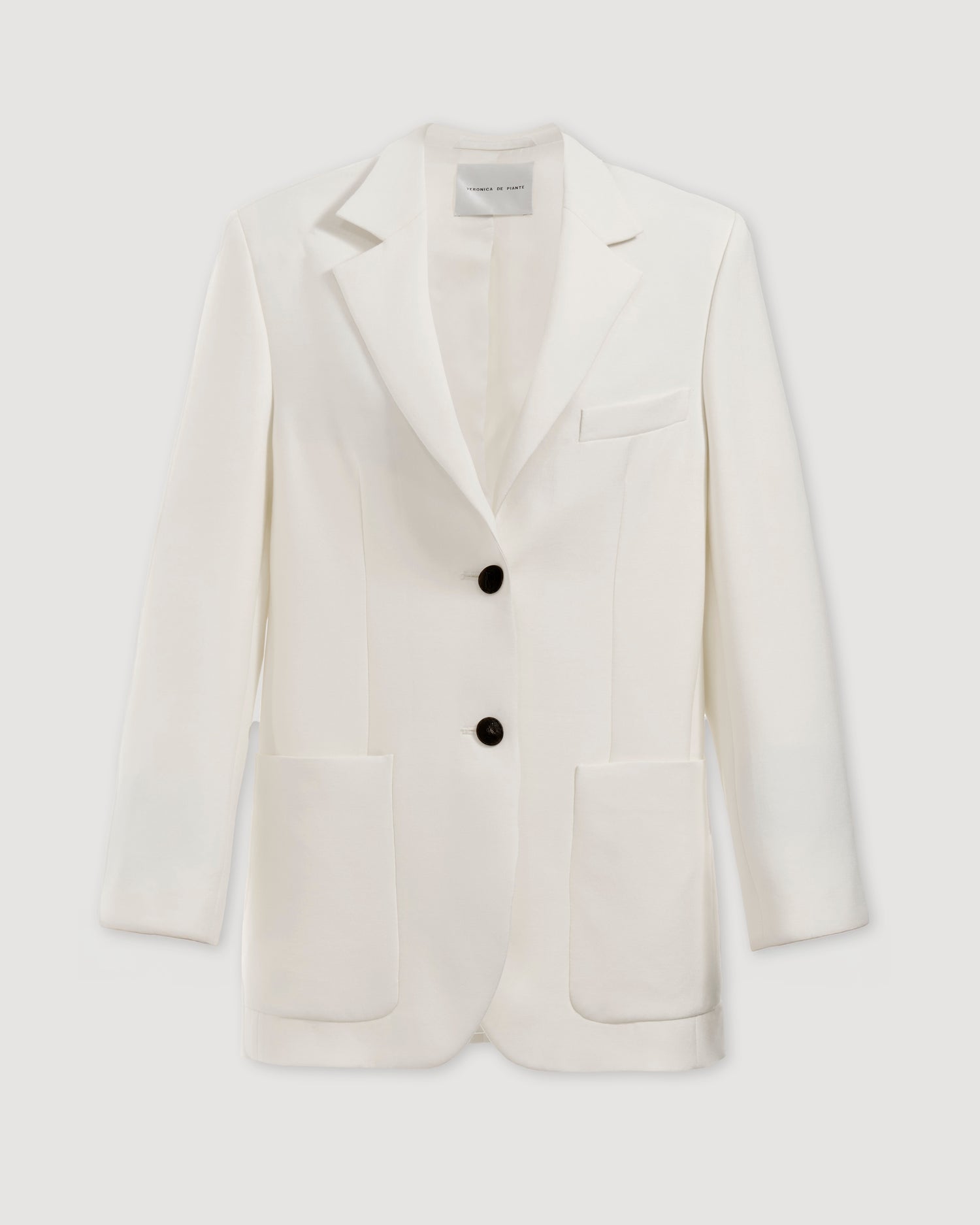 Sebastian Jacket in Silk, Off-White - Veronica De Piante