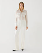 Off-white Jamie Shirt in wool voile, featuring a relaxed fit and soft fabric, styled on a neutral background.