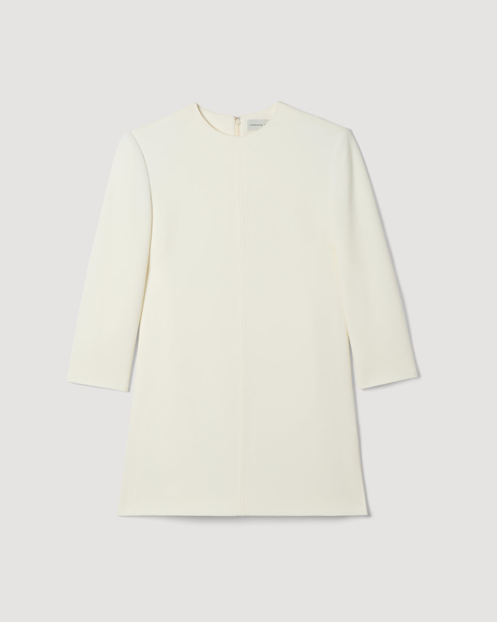 Ambar Tunic in Stretch Viscose Crepe, Off-White - Veronica De Piante