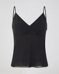 Lina Camisole in Georgette, Black