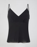 Lina Camisole in Georgette, Black
