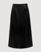 Gisele Skirt in Nappa Leather, Black - Veronica De Piante