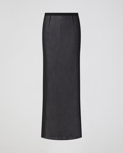 Sasha Skirt In Wool Voile, Black