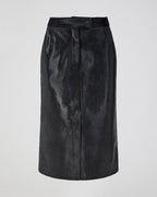 Maëlle Skirt In Calf Hair, Black
