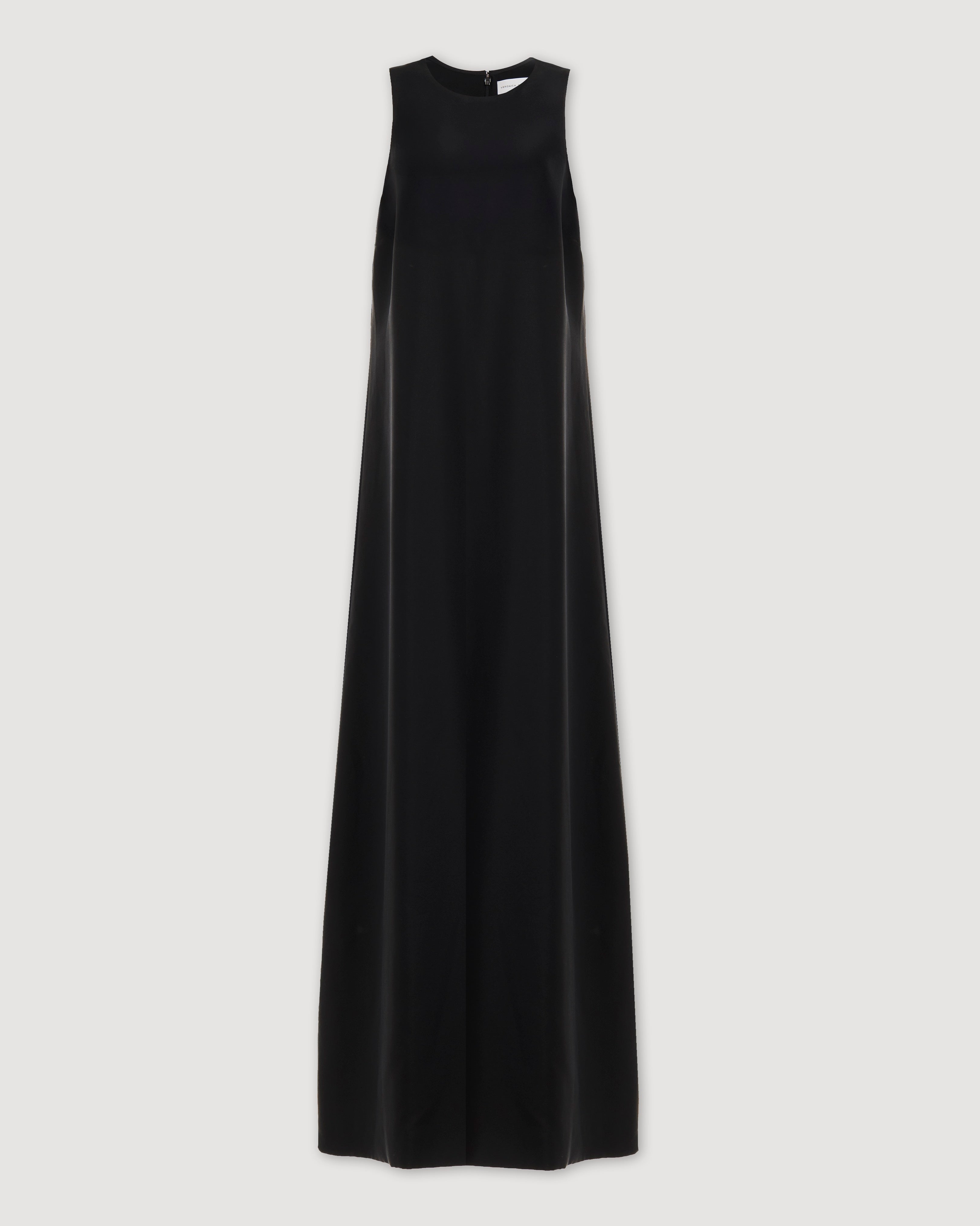Mila Dress in Silk, Black - Veronica De Piante