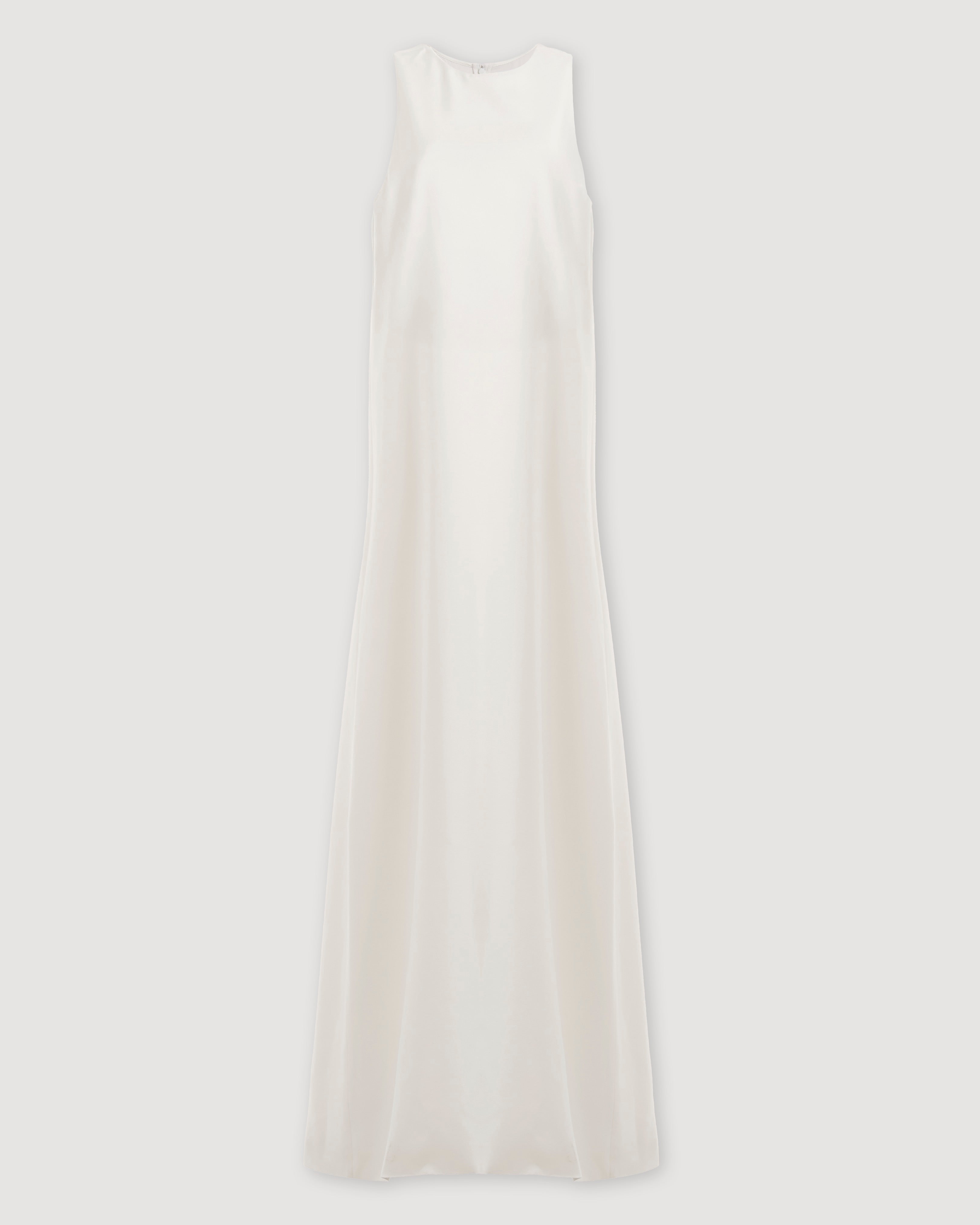 Mila Dress in Silk, Off-White - Veronica De Piante