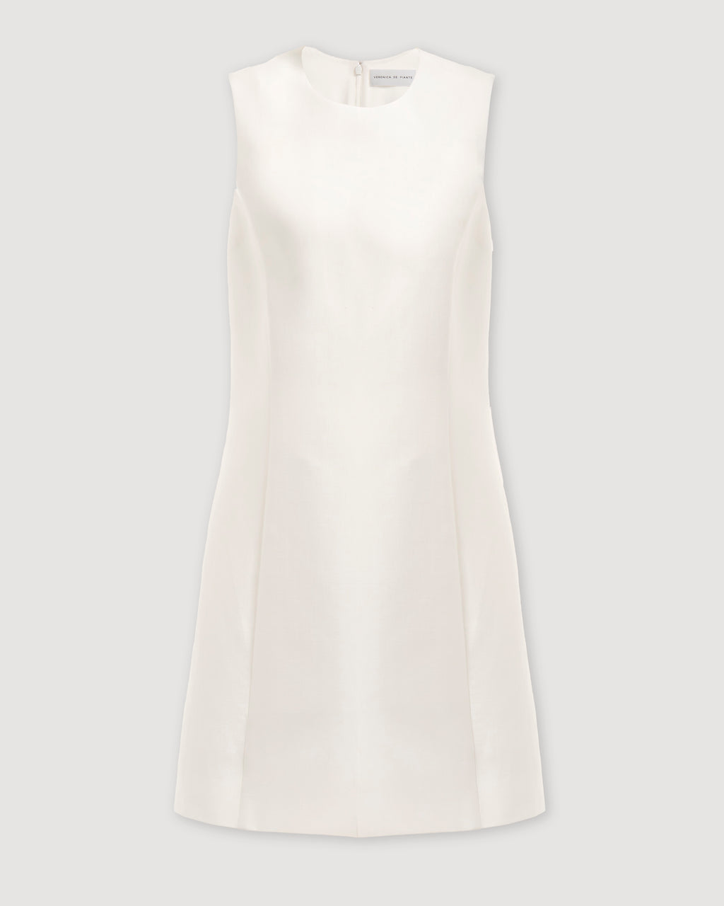 Melodie Dress in Cotton Silk, Off-White - Veronica De Piante
