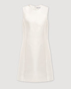 Melodie Dress in Cotton Silk, Off-White - Veronica De Piante
