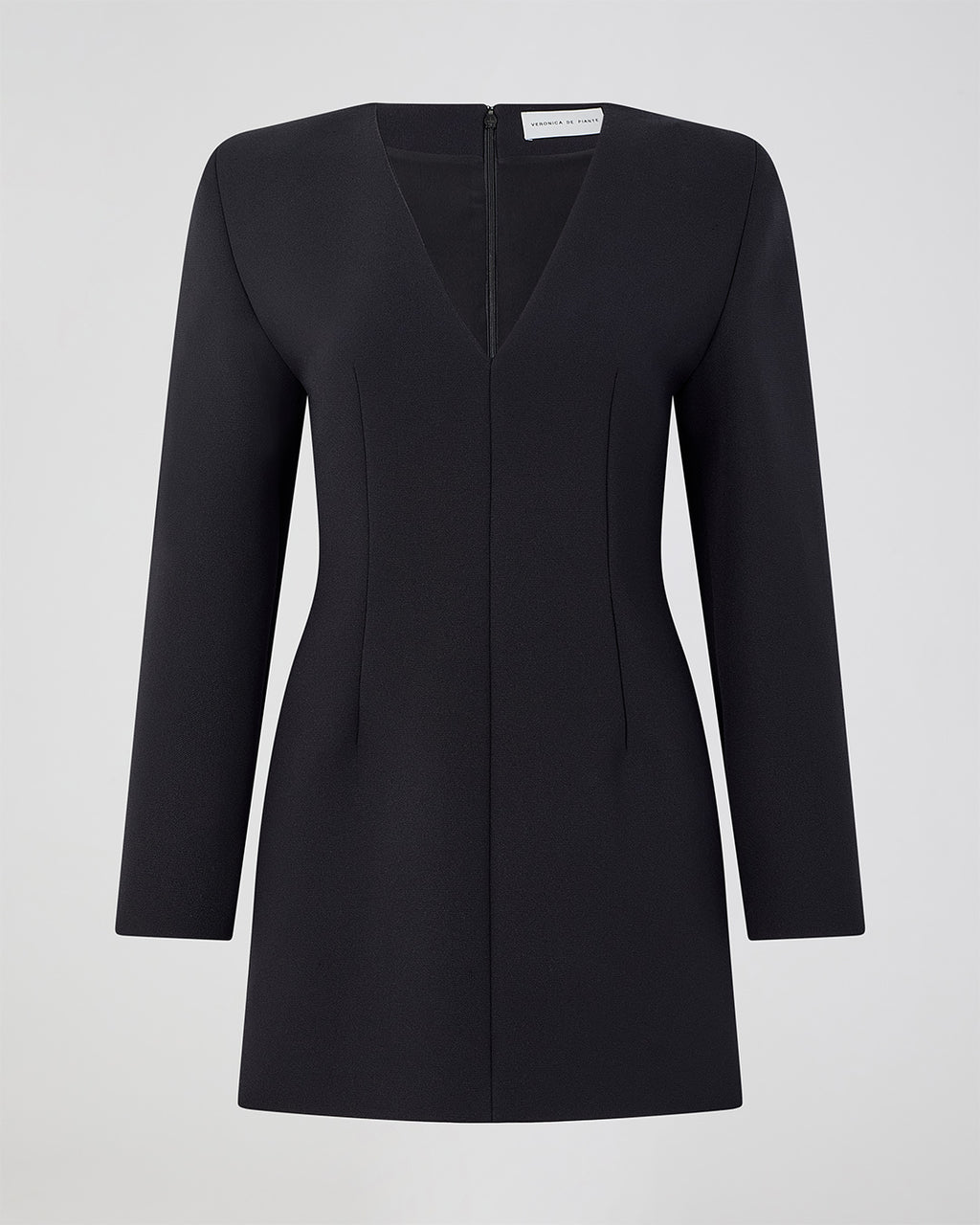 Odette Dress In Stretch Double Gabardine, Black