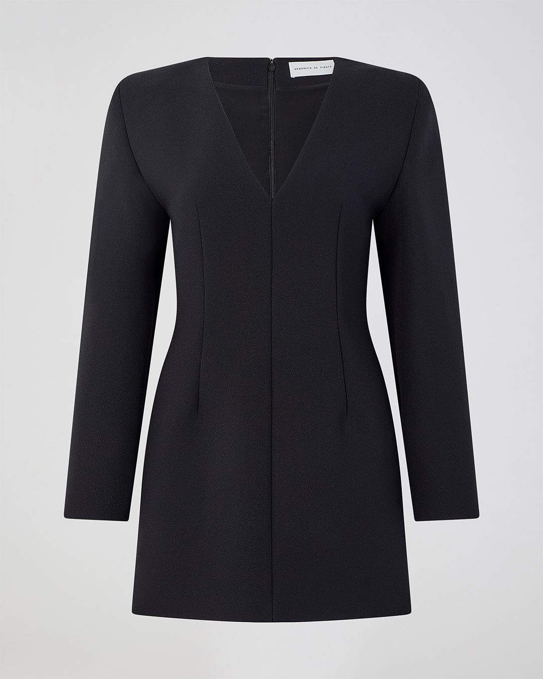 Odette Dress In Stretch Double Gabardine, Black