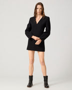 Odette Dress In Stretch Double Gabardine, Black