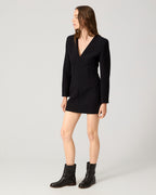Odette Dress In Stretch Double Gabardine, Black