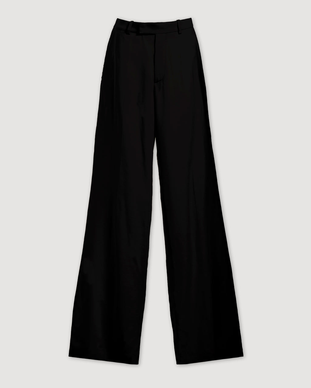 Taylor Trouser in Silk, Black - Veronica De Piante