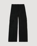 Black Etta Trouser Grain de Poudre wool loose fit mid-rise cargo pants with pockets packshot