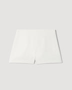 Luisa Short in Stretch Viscose Crepe, Off-White - Veronica De Piante