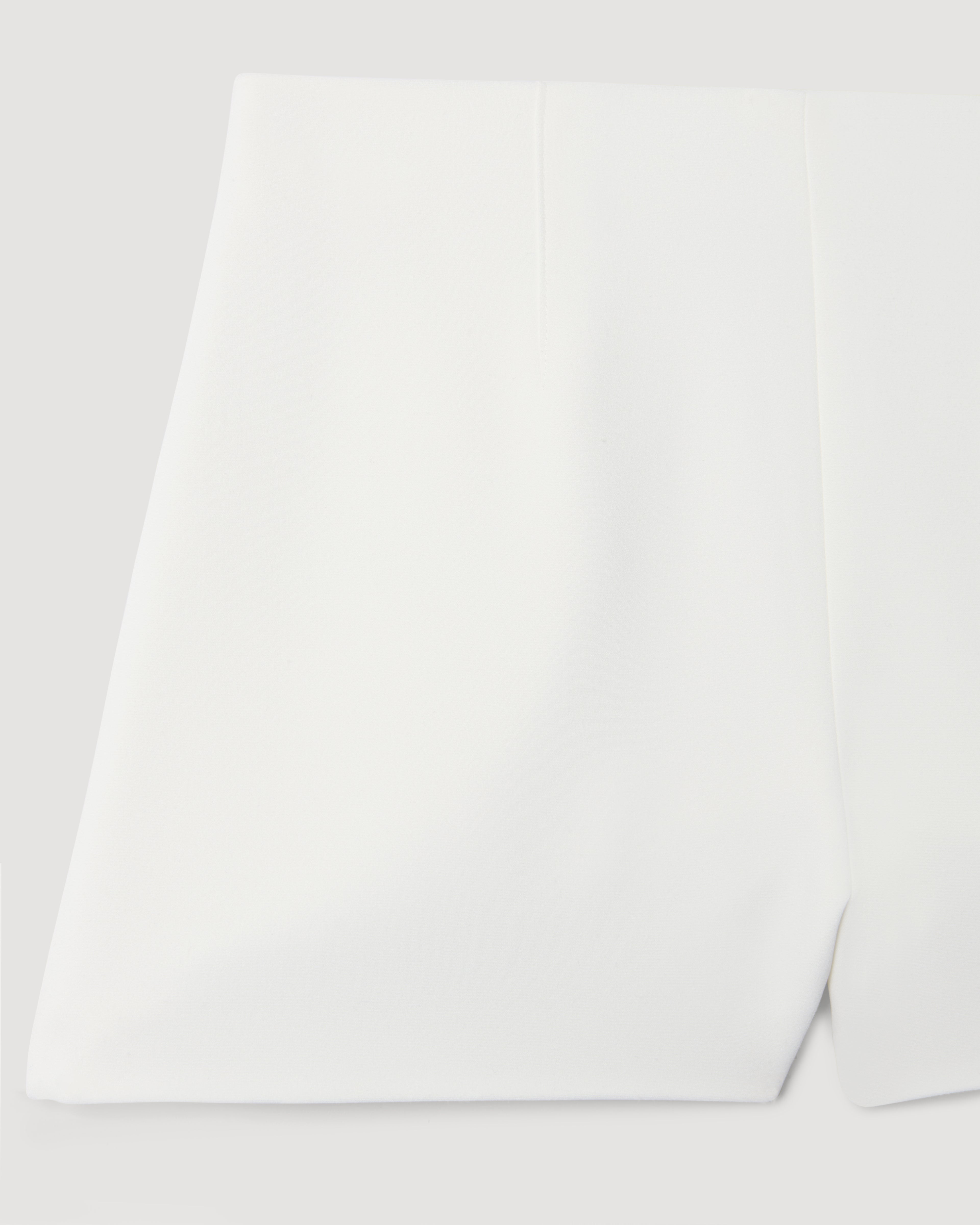 Luisa Short in Stretch Viscose Crepe, Off-White - Veronica De Piante