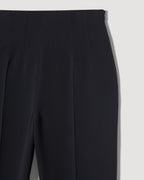 Black Naya trousers made of stretch viscose crepe, stylish and comfortable bottoms from SALE brand.
