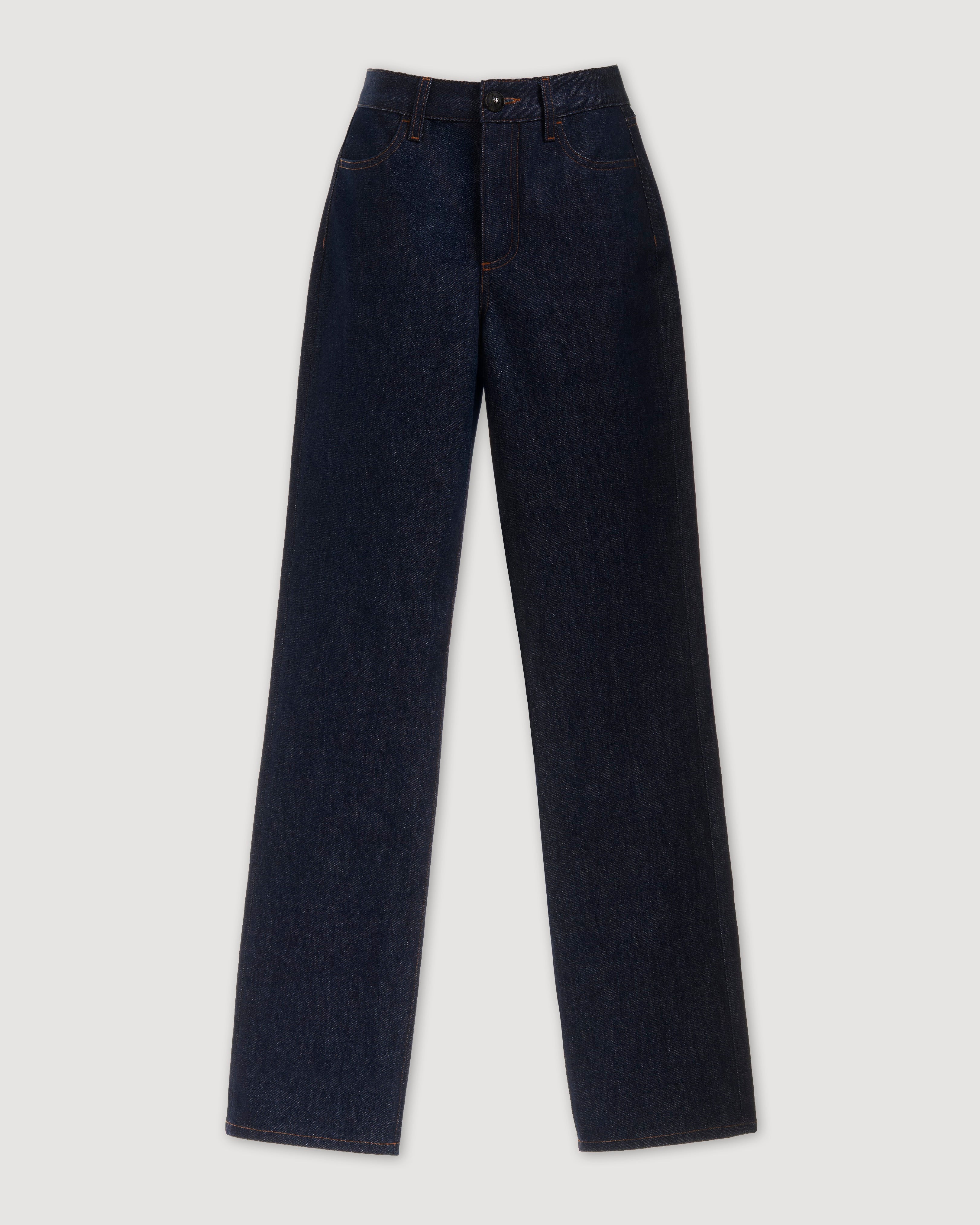 Nico Trousers in Denim, Dark Wash - Veronica De Piante