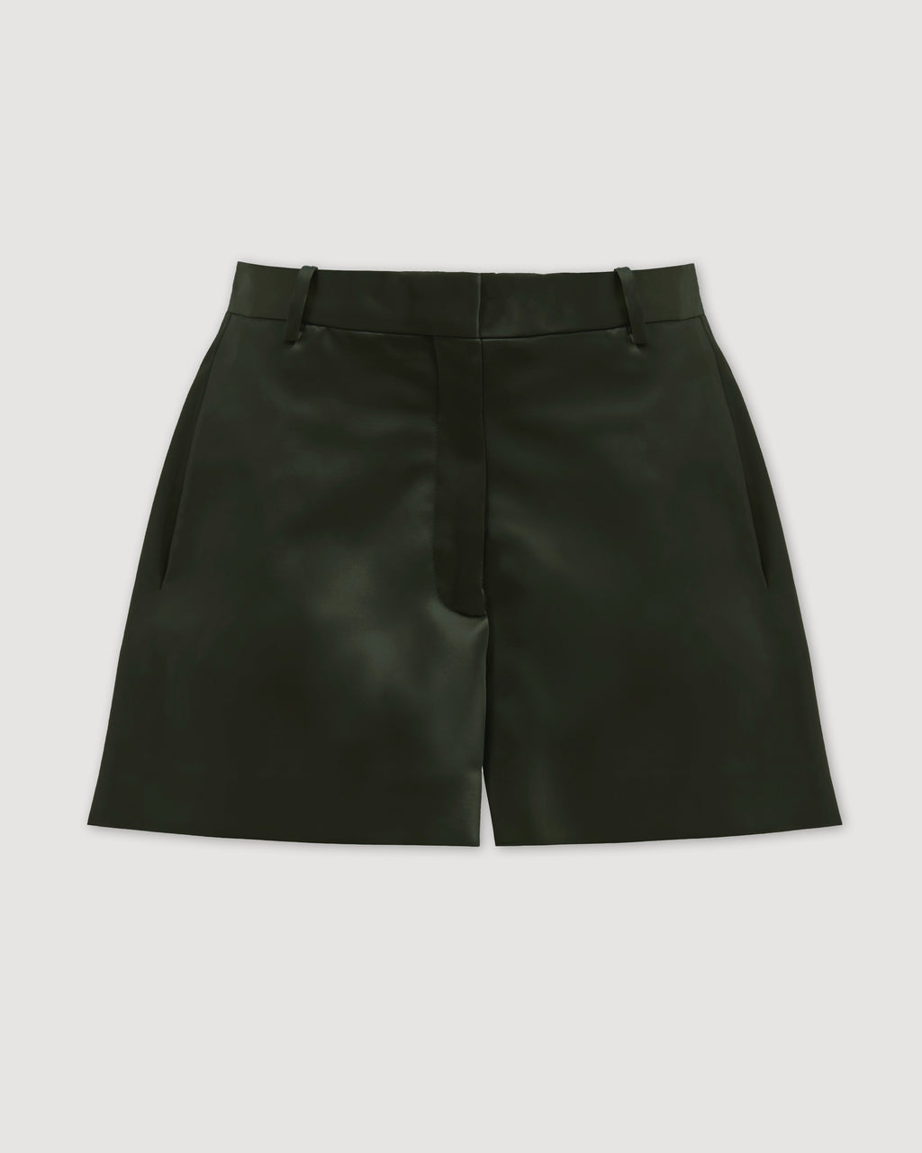 Belle Shorts in Technical Cotton, Olive - Veronica De Piante
