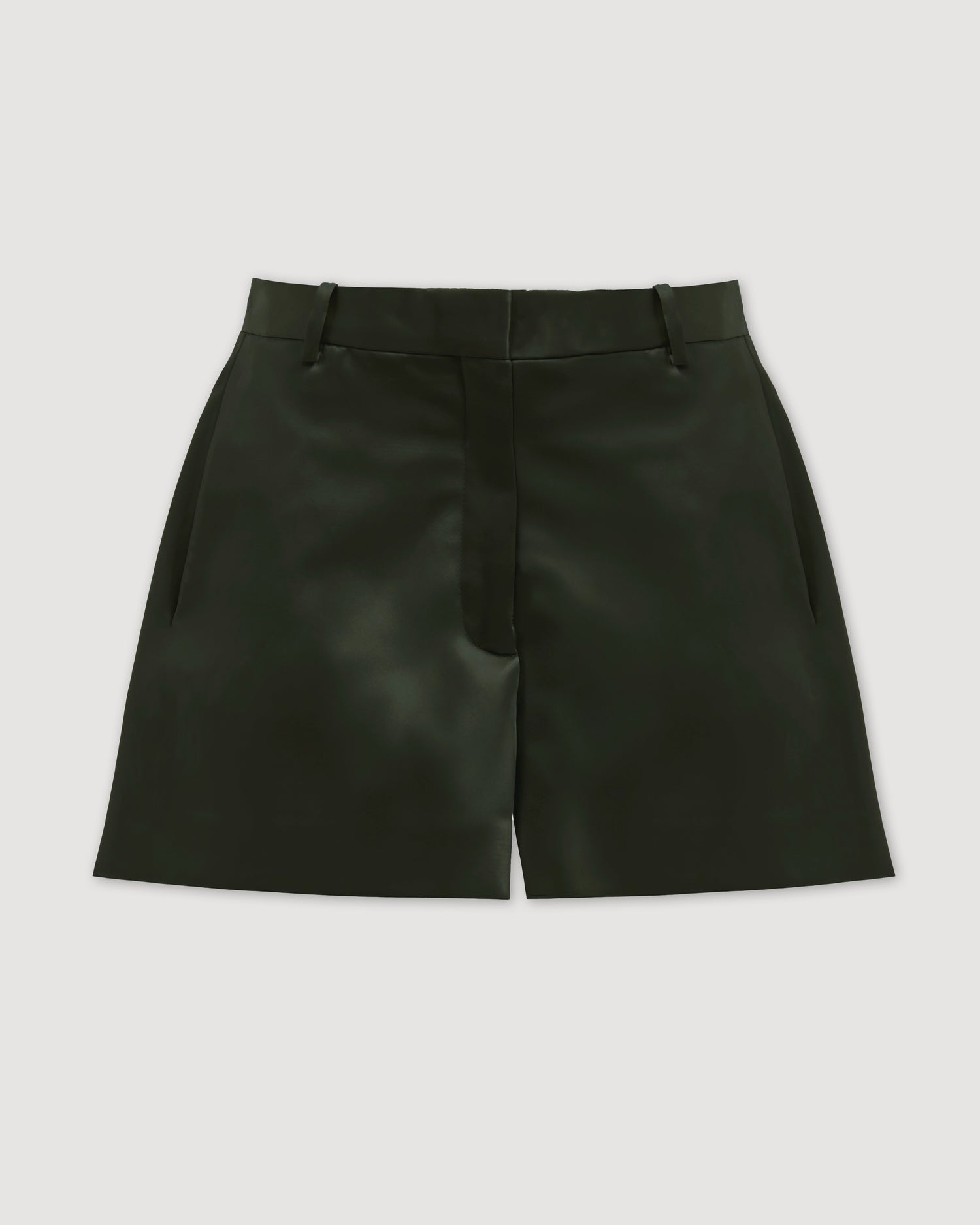Belle Shorts in Technical Cotton, Olive - Veronica De Piante