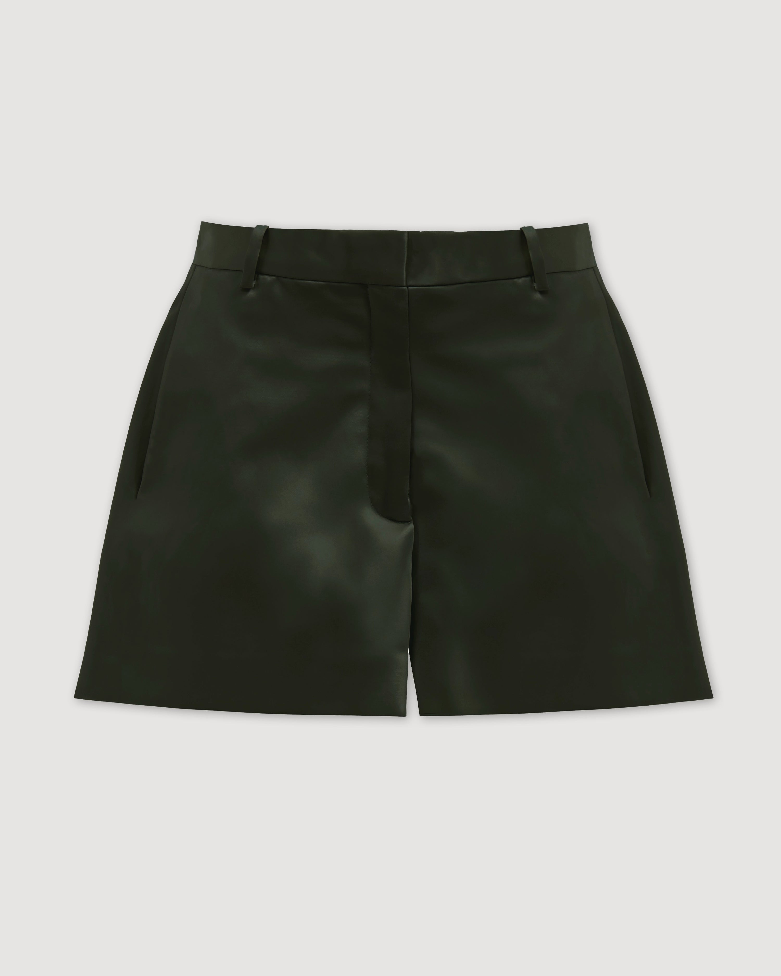 Belle Shorts in Technical Cotton, Olive - Veronica De Piante