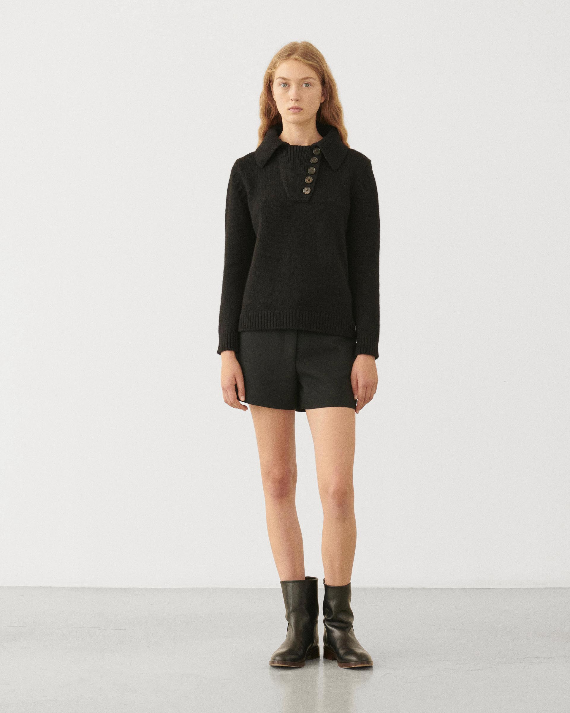 Ana Sweater in Cashmere, Black