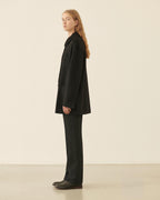 Amaia Jacket in Wool Jacquard, Black - Veronica De Piante
