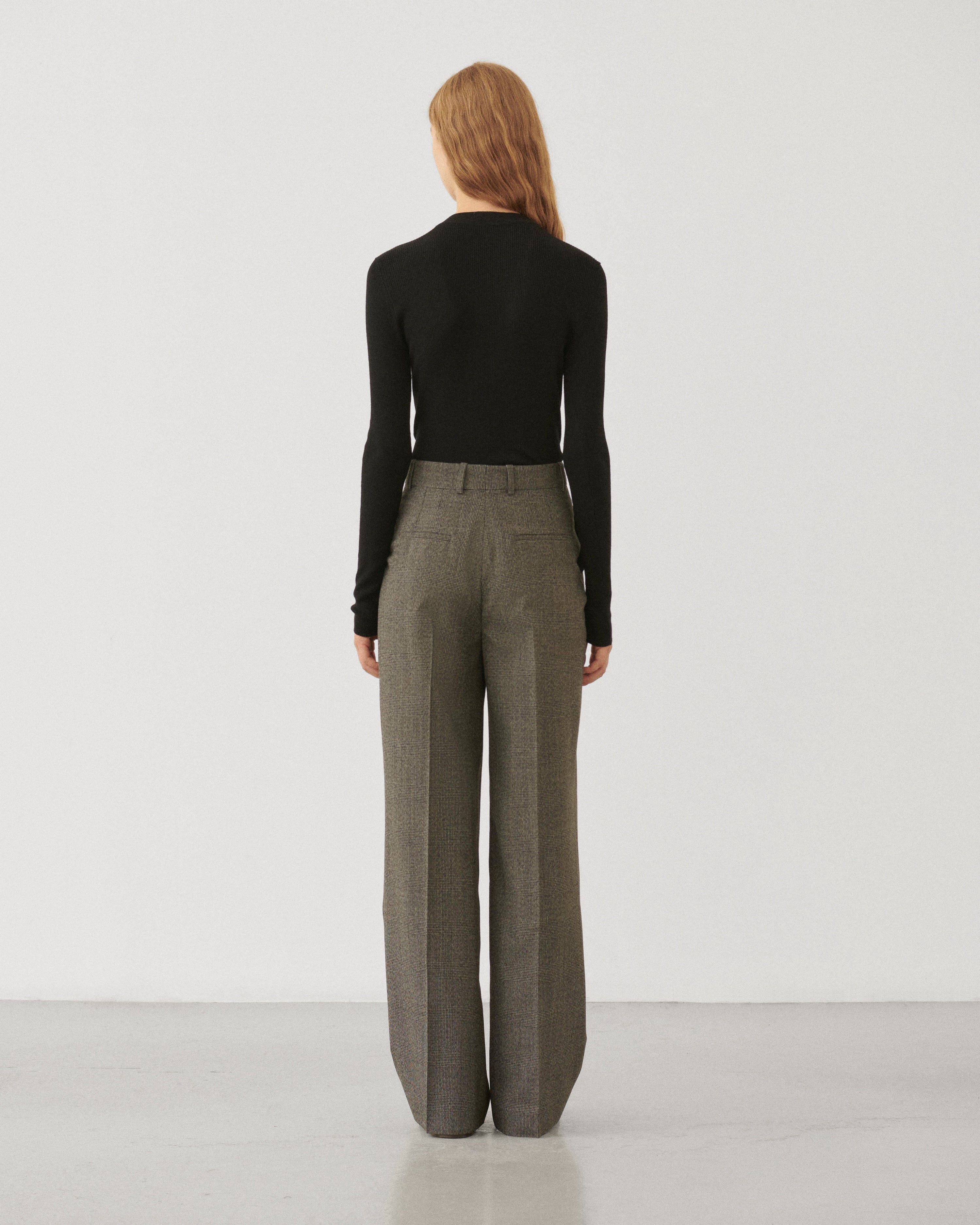 Billie Trousers in Wool, Grey