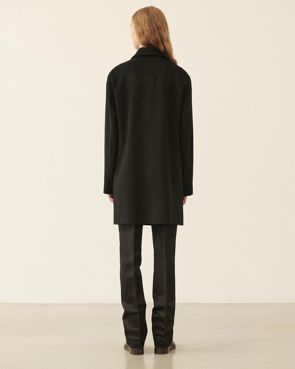 Lucas Coat in Cashmere, Black - Veronica De Piante