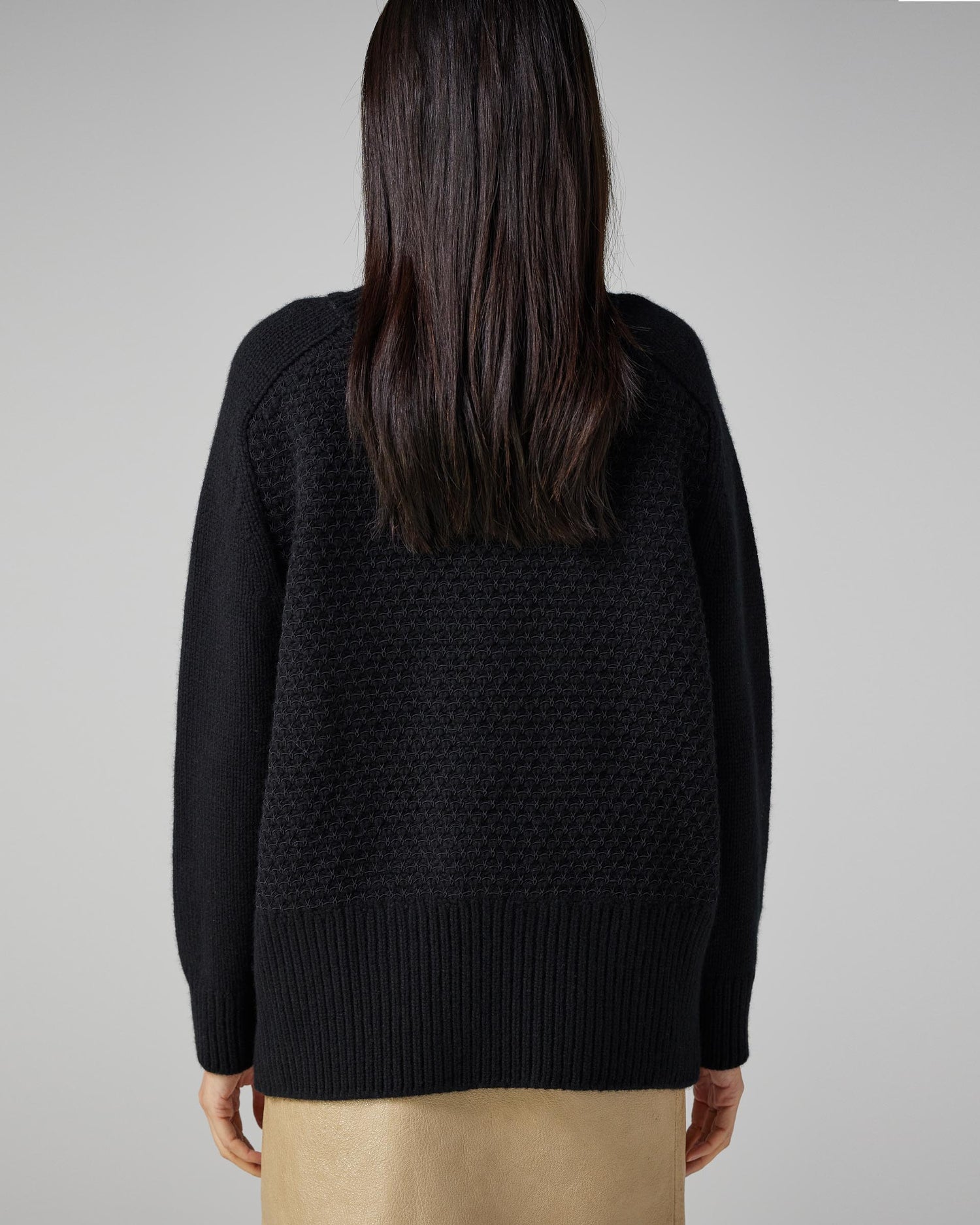 Francoise Turtleneck in Cashmere, Black