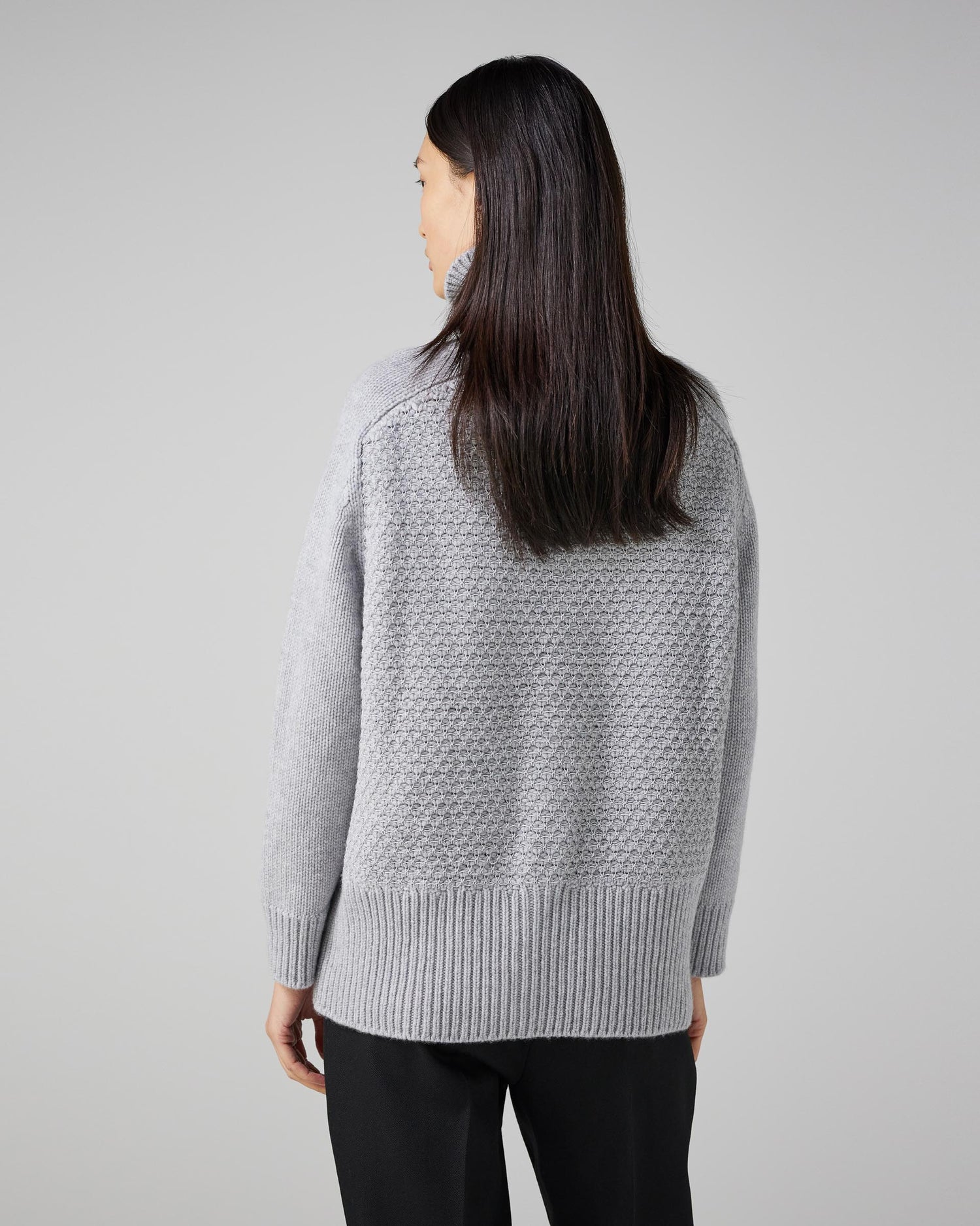 Francoise Turtleneck in Cashmere, Grey