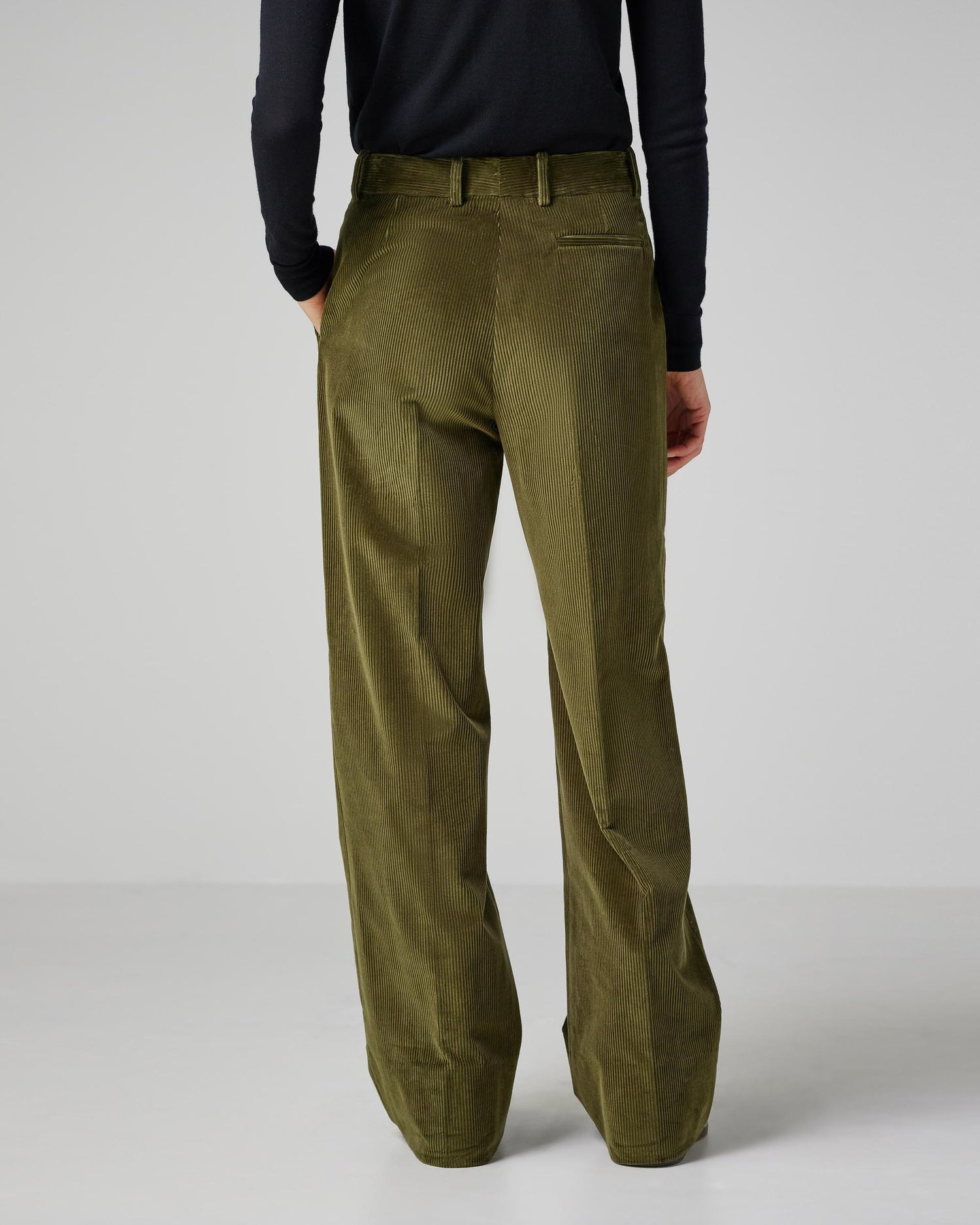 Anya Trousers in Corduroy, Militare