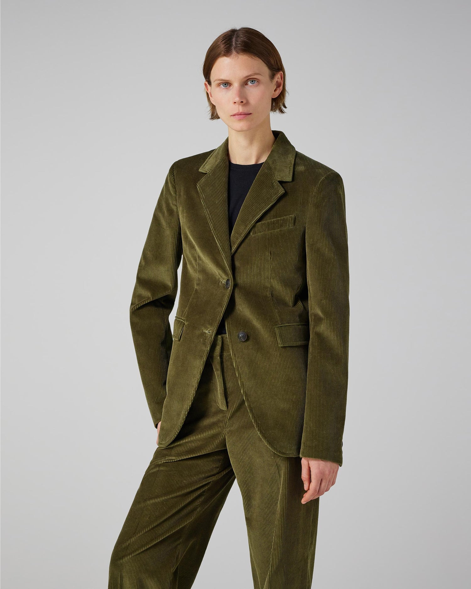 Enrico Jacket in Corduroy, Militare